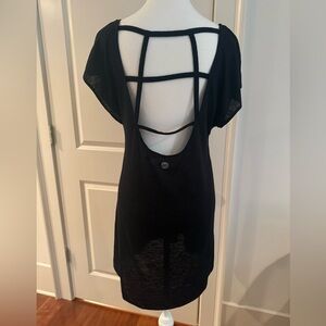 Black Strappy Back Cover-Up by Balance Collection Size S